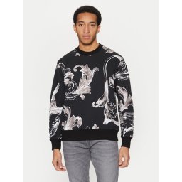 Versace Jeans Couture Суитшърт 78GAI3R0 Черен Regular Fit