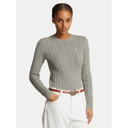 Polo Ralph Lauren Пуловер Julianna 211943903001 Сив Regular Fit