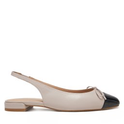 Обувки на ток Stuart Weitzman Sleek Bow SJ075 Бежов