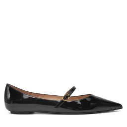 Обувки Stuart Weitzman Emilia Mary Jane Fla SH288 Черен