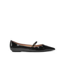 Stuart Weitzman Обувки Emilia Mary Jane Fla SH288 Черен