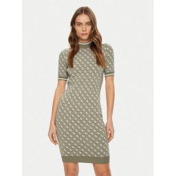 Guess Плетена рокля W3YK39 Z37K0 Зелен Regular Fit
