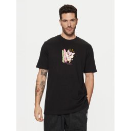 adidas Тишърт Kawaii JP2675 Черен Regular Fit