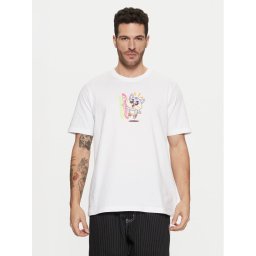 adidas Тишърт Kawaii JD0661 Бял Regular Fit