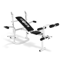KLARFIT HB3BC-W MULTI-GYM лежанка CURL & RACK бяла (FIT-HB3BC-W)