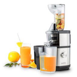 Klarstein FRUITBERRY, 400 W, 60 об., бавна сокоизстисквачка, пълнеща тръба 8,5 см, неръждаема стомана (OJ6-Fruitberry-S)