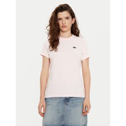 Lacoste Тишърт TF9246 Розов Slim Fit