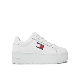 Tommy Jeans Сникърси Tjw Flatform Ess EN0EN02518 Бял