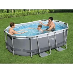 Овален басейн Bestway Steel Pro MAX 5614A, 305 х 200 х 84 см с филтърна помпа