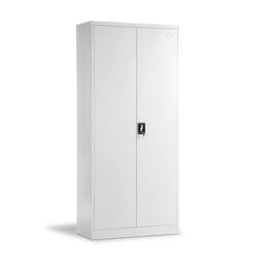 Шкаф Carmen CR-1236 L, 5бр. рафтове, гладко покритие, прахово боядисан метал, светло сив