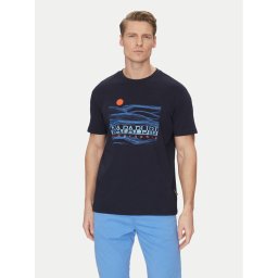 Napapijri Тишърт S-Buti NP0A4INM Тъмносин Regular Fit