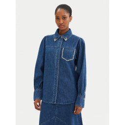 Bruuns Bazaar дънкова риза Bess BBW4231 Син Regular Fit
