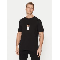 HUGO Тишърт 50530683 Черен Regular Fit