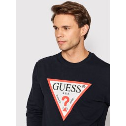 Guess Суитшърт M2YQ37 K6ZS1 Тъмносин Slim Fit