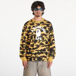 Тениска A BATHING APE 1St Camo College Long Sleeve Tee Yellow XL