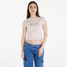 Тениска Calvin Klein Jeans Diffused Box Fitted Short Sleeve Tee Sepia Rose L