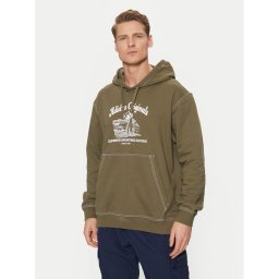 adidas Суитшърт Wabash JP4482 Зелен Loose Fit