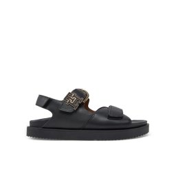 Tommy Hilfiger Сандали Leather Sporty Sandal FW0FW08799 Черен