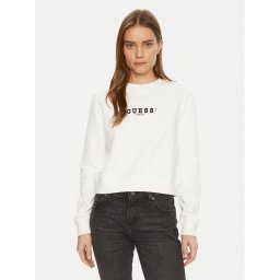 Guess Jeans Суитшърт W5RQ28 K68I4 Бял Regular Fit