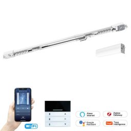 Електрически Телескопичен Корниз за Пердета INLINE WiFi/Zigbee 1.8м до 4.5м