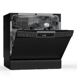 Klarstein Havasia UV 8 Neo, настолна съдомиялна машина, UV-светлина, свободно стояща/за вграждане, 1380W (DSM-Havasia-8-Neo-bl)