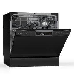Klarstein Havasia UV 8 Neo, настолна съдомиялна машина, UV-светлина, свободно стояща/за вграждане, 1380W (DSM-Havasia-8-Neo-bl)