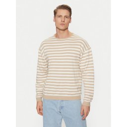 Jack & Jones Пуловер Calvin 12269031 Бежов Relaxed Fit
