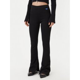 HUGO Текстилни панталони 50531189 Черен Regular Fit