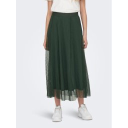 ONLY Миди пола 15214303 Зелен Regular Fit