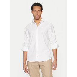Tommy Hilfiger Риза MW0MW37597 Бял Slim Fit