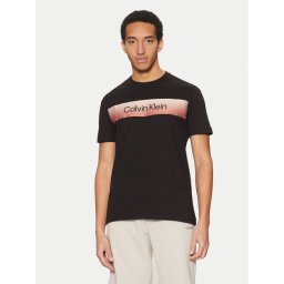 Calvin Klein Тишърт K10K114163 Черен Regular Fit