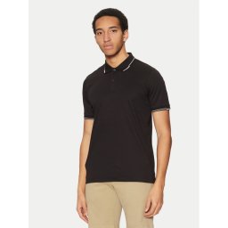 Calvin Klein Тениска с яка и копчета K10K114130 Черен Regular Fit