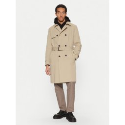 HUGO Тренч Maluks 50535072 Бежов Regular Fit