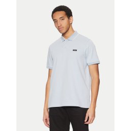 Calvin Klein Тениска с яка и копчета K10K114141 Син Regular Fit