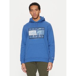 Tommy Jeans Суитшърт Dna Flag Twist DM0DM21100 Син Regular Fit