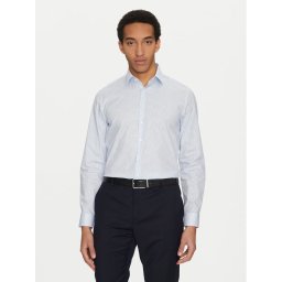 Calvin Klein Риза K10K114314 Светлосиньо Slim Fit