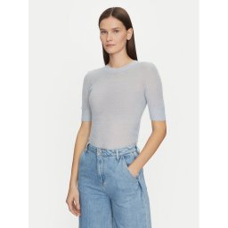 BOSS Пуловер 50530718 Светлосиньо Slim Fit
