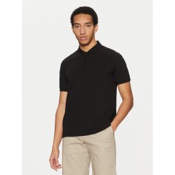 Calvin Klein Тениска с яка и копчета K10K114128 Черен Regular Fit