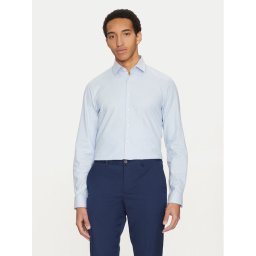 Calvin Klein Риза K10K114307 Светлосиньо Slim Fit