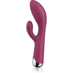 Satisfyer Spinning Rabbit 1 Rotating Shaft вибратор със стимулиране на клитора въртящ се Red 20 см