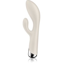 Satisfyer Spinning Rabbit 1 Rotating Shaft вибратор със стимулиране на клитора въртящ се Beige 20 см