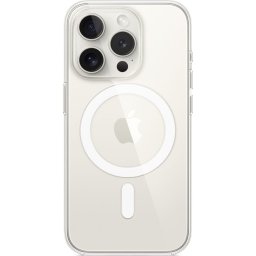 Оригинален гръб Apple Clear MagSafe Cover за iPhone 15 Pro - Прозрачен, MT223ZM/A