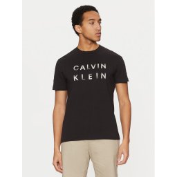 Calvin Klein Тишърт K10K114156 Черен Regular Fit