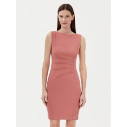 Calvin Klein Коктейлна рокля K20K208433 Розов Slim Fit