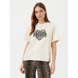 ONLY Тишърт Lucy 15339887 Бежов Loose Fit