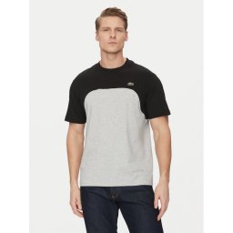 Lacoste Тишърт TH9551 Сив Classic Fit