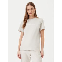 Calvin Klein Тишърт Hero Logo K20K205448 Сив Regular Fit