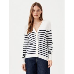 Vila Кардиган Wennie 14100579 Бял Regular Fit