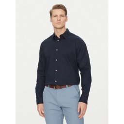 Jack & Jones Риза Pierre 12270085 Тъмносин Relaxed Fit
