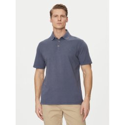 Jack & Jones Тениска с яка и копчета William 12257315 Син Regular Fit